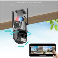 Cámara de Seguridad PTZ Dual Lens + IA: ¡Vigila tu hogar al 50% DCTO!