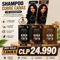 SHAMPOO - CUBRE CANAS (10 SACHETS)