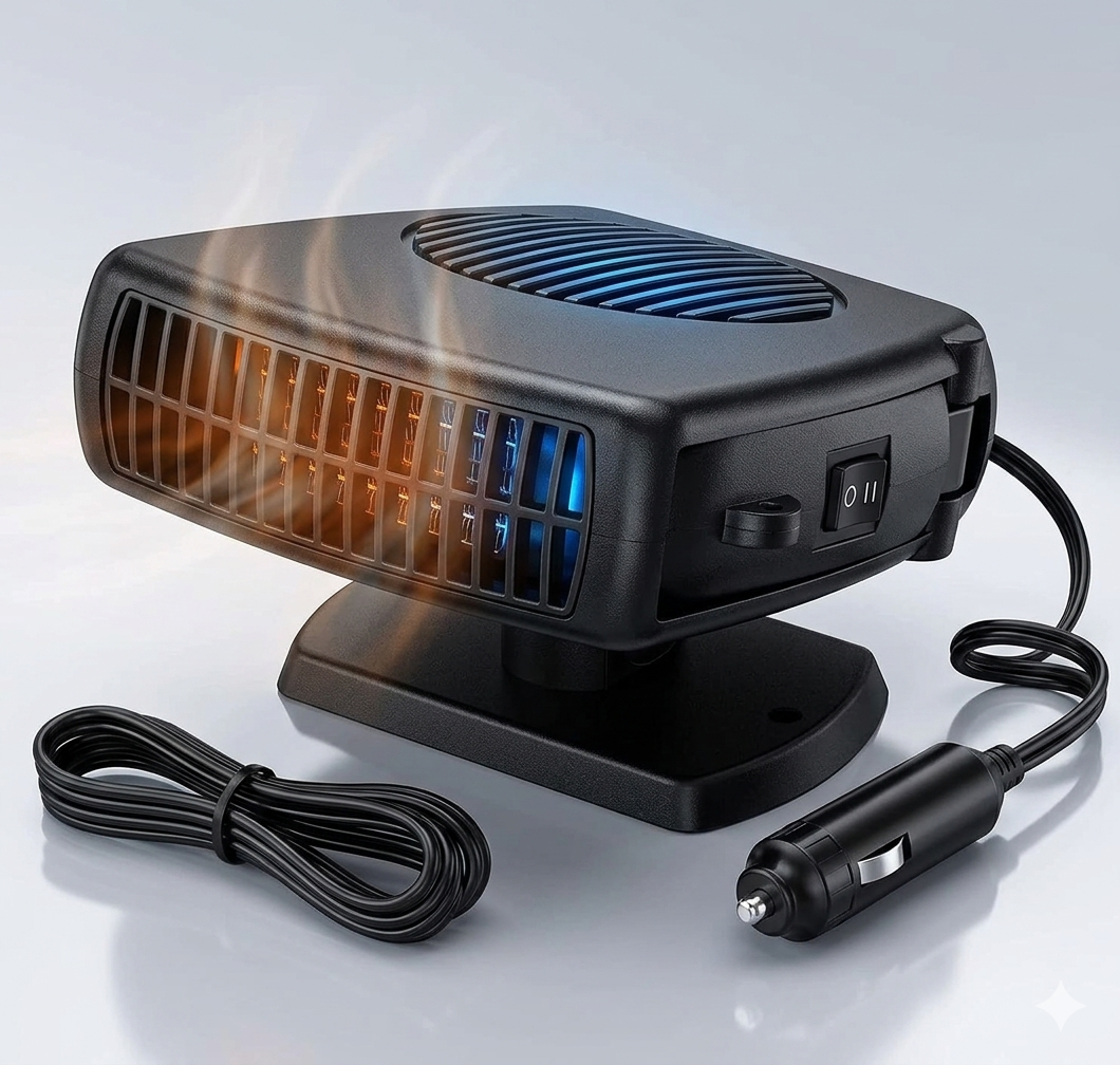 ✨Calefactor Portátil Para Auto 2 en 1 Pro: Calor al Instante y Ahorra Bencina (12V) 🚗❄️