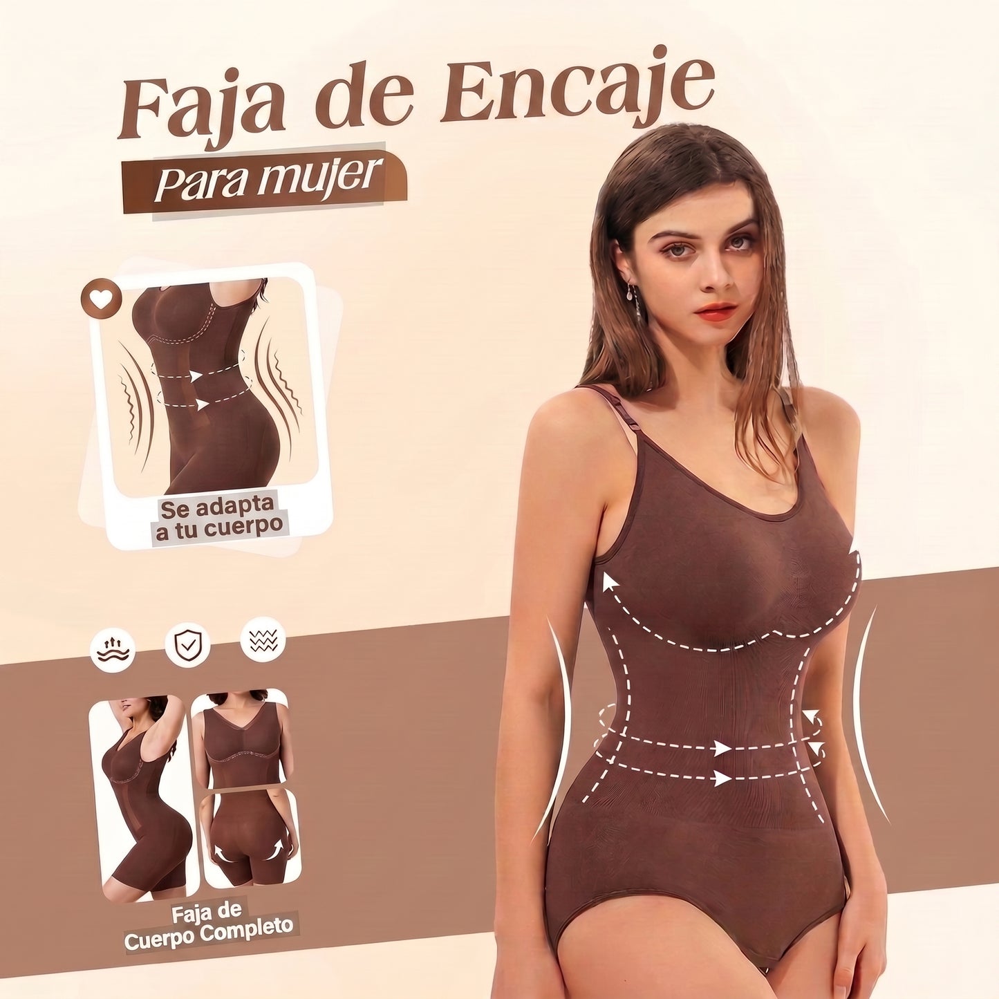 Faja de Encaje Completa Premium - Modifica Tus Curvas