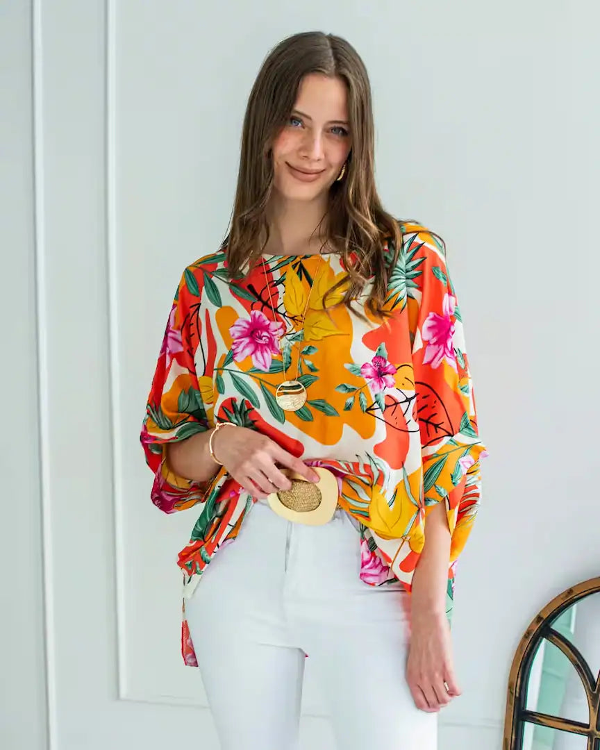 Polera Génesis – Floreado Tono Amarillo
