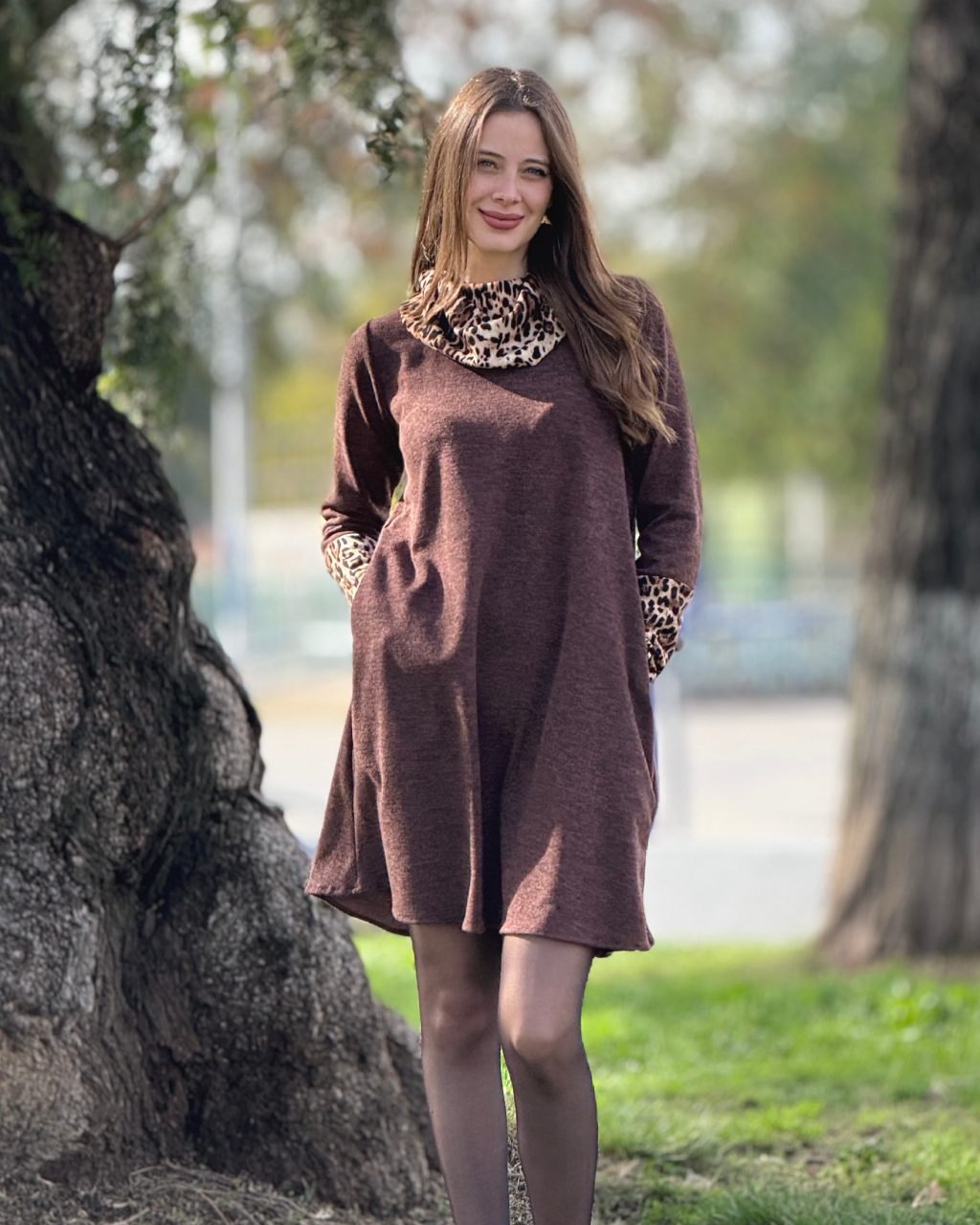Vestido Ines Cuello Print