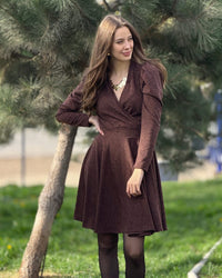Vestido Adalis Cafe Oscuro