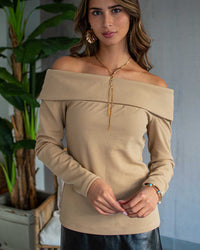 Polera Melissa Beige
